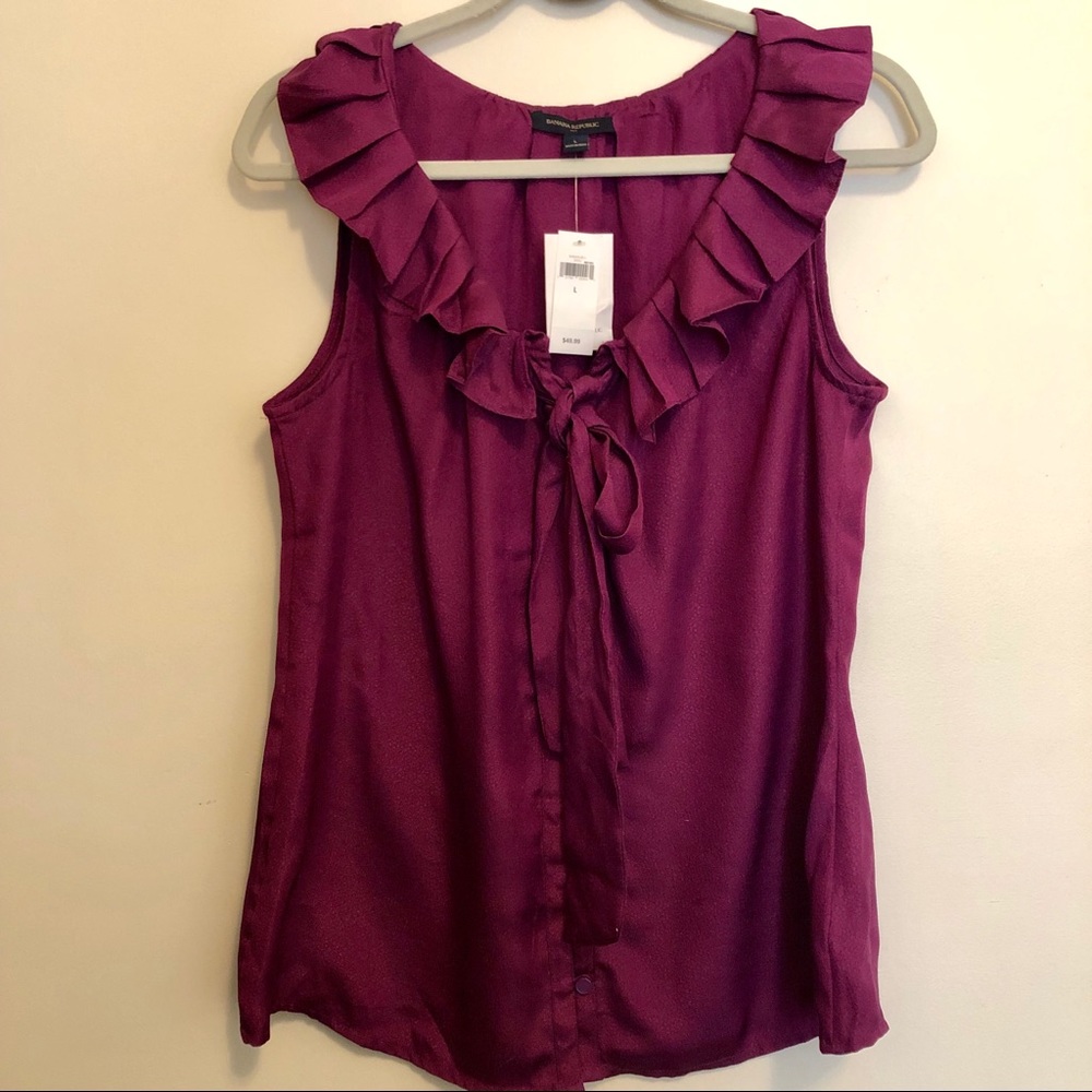 NWT Banana Republic Ruffle Top
